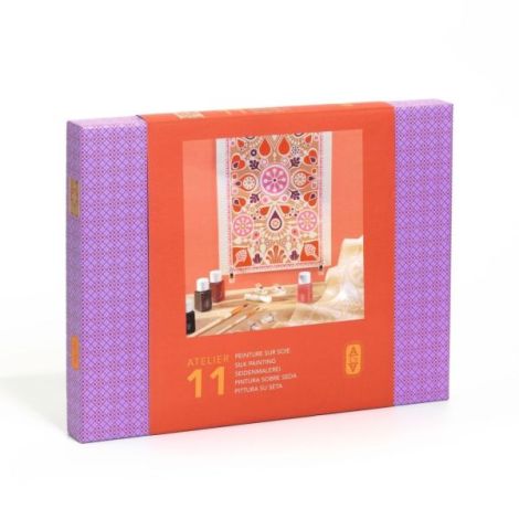 Atelier creativ 11 pentru adulti Pictura pe matase, Djeco - imagine 2